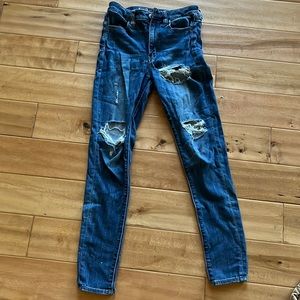 American eagle ripped skinny jeans